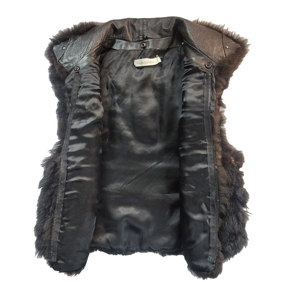 Andrew Marc opossum fur vest - Picture 5 of 16